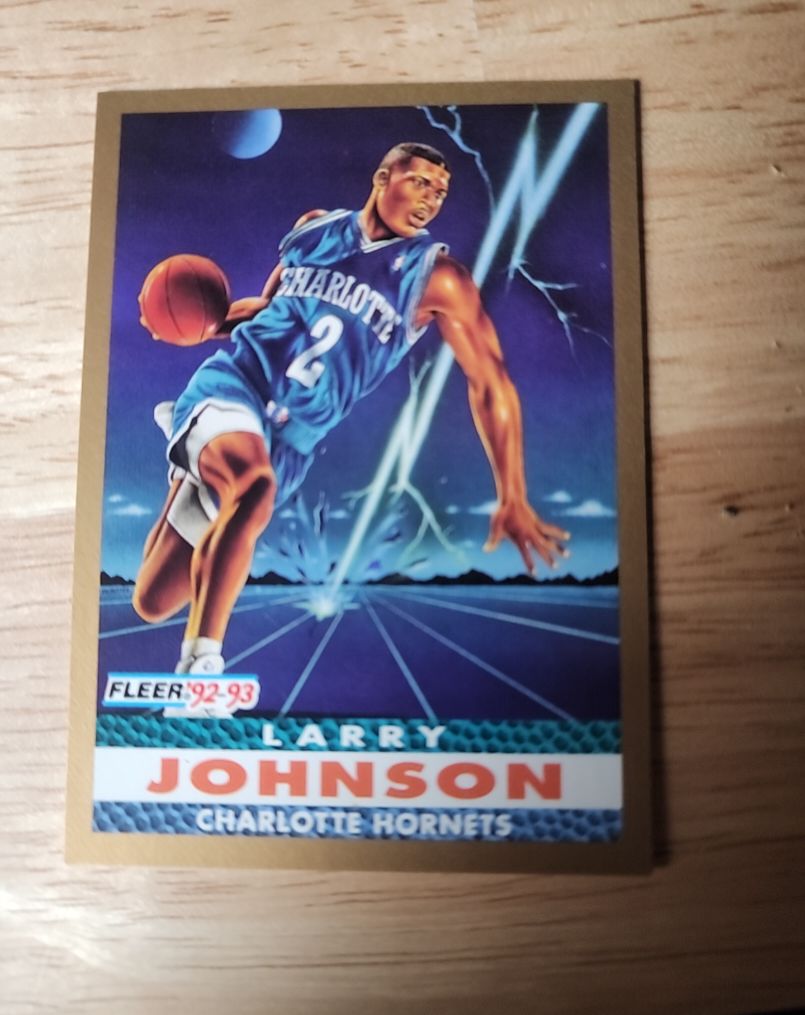 1992-93 Fleer #253 Larry Johnson — front