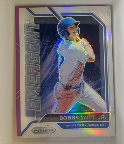 2021 Panini Prizm Emergent #EM6 Bobby Witt Jr. — front