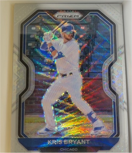 2021 Panini Prizm #3 Kris Bryant White Wave Prizm Chicago Cubs — front