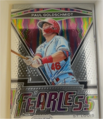 2021 Panini Prizm Fearless #FR-13 Paul Goldschmidt — front