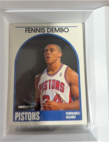 1989-90 NBA Hoops #72 Fennis Dembo — front