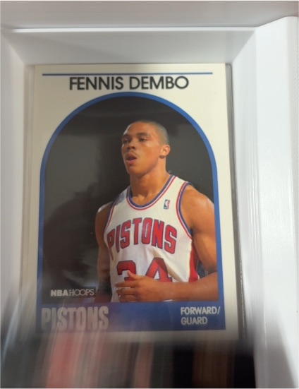1989-90 NBA Hoops #72 Fennis Dembo — front
