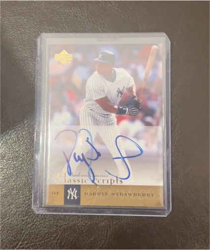 2004 Upper Deck Yankees Classics Classic Scripts #AU-21 Darryl Strawberry — front