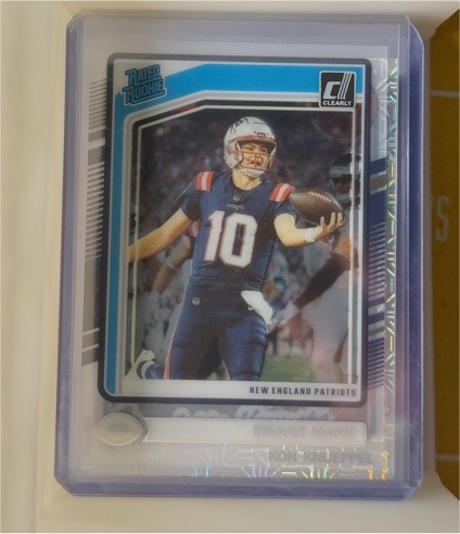 2024 Panini Donruss Clearly #53 Drake Maye Rated Rookie — front