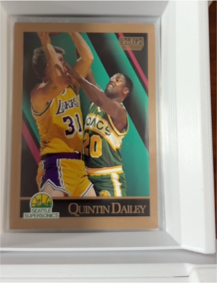 1990-91 SkyBox #265 Quintin Dailey Seattle Supersonics — front