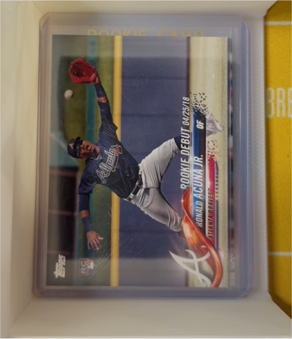 2018 Topps Update Series #US252 Ronald Acuña Jr. — front