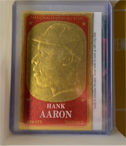 1965 Topps Embossed #59 Hank Aaron — front