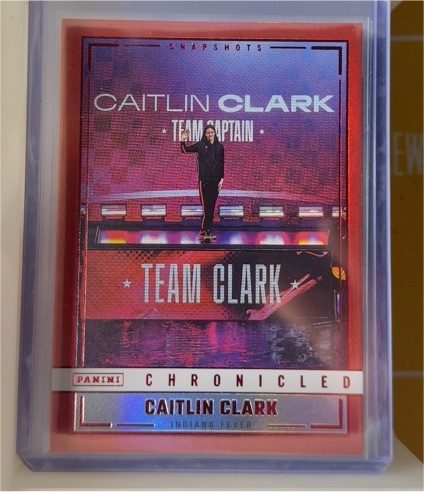 2025 Panini Caitlin Clark Chronicled Snapshots #98 Team Clark — front