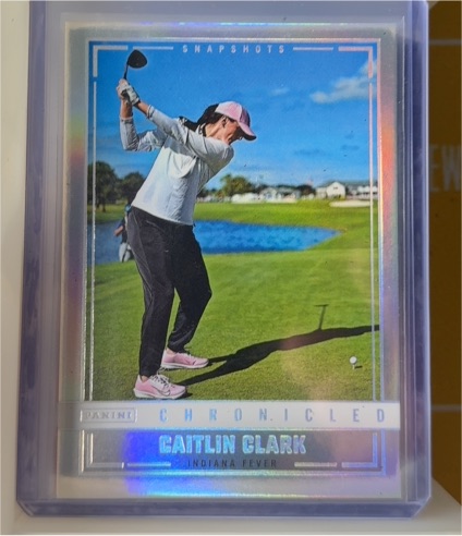2025 Panini Chronicled #95 Caitlin Clark Snapshots — front
