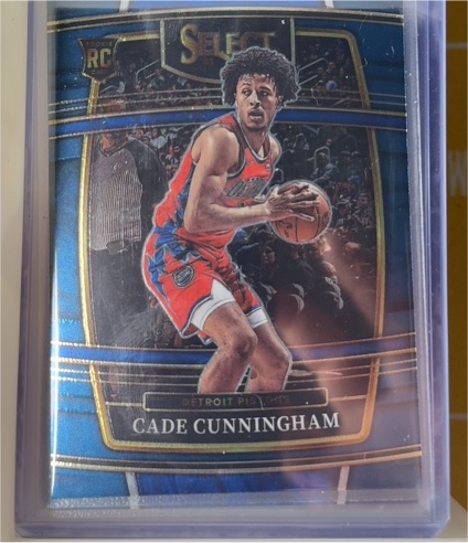 2021-22 Panini Select #11 Cade Cunningham Blue Concourse Rookie — front