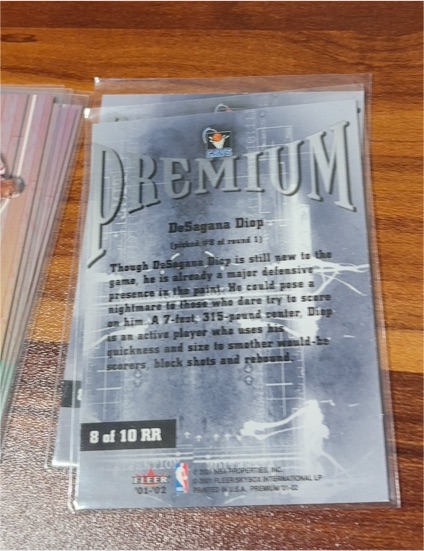 2001 Fleer Premium #8 DeSagana Diop — front