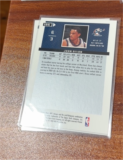 1996-97 Upper Deck #196 Juan Dixon — front