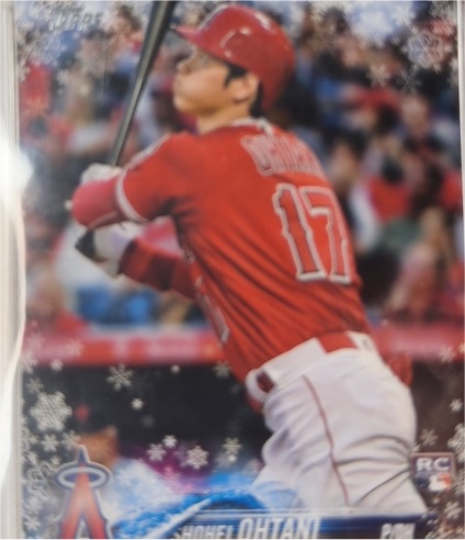 2018 Topps Holiday #HMW17 Shohei Ohtani Rookie Card — front