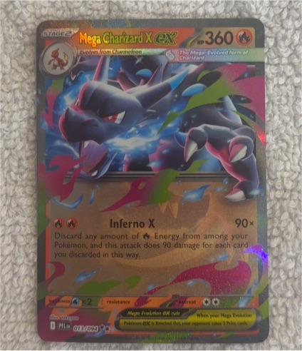 Mega Charizard X ex 013/094 Me02: Phantasmal Flames — front