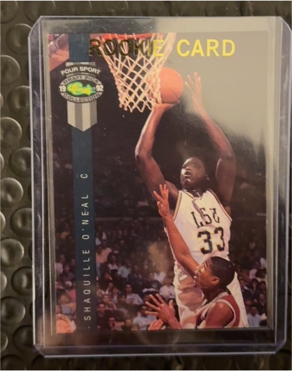 1992 Classic Four Sport Draft Pick Collection #1 Shaquille O'Neal Rookie Card — front