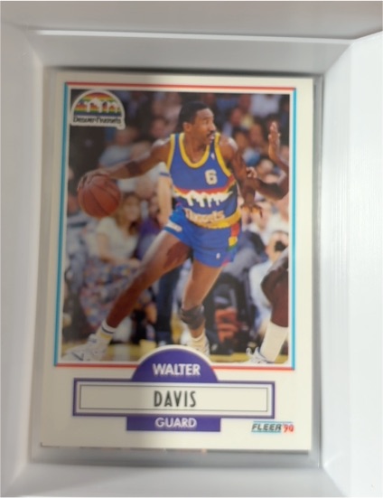 1990-91 Fleer #47 Walter Davis — front