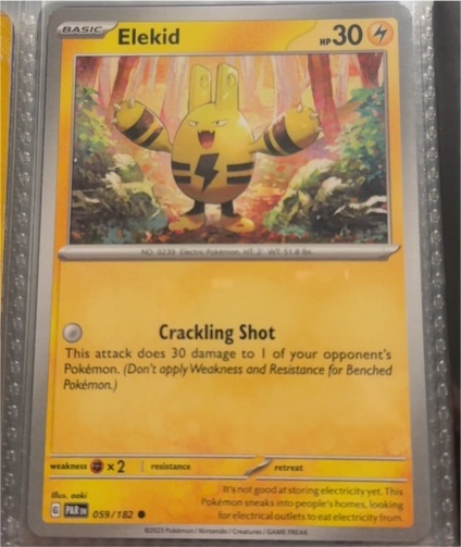 2023 Pokemon Scarlet & Violet Paradox Rift #059 Elekid — front