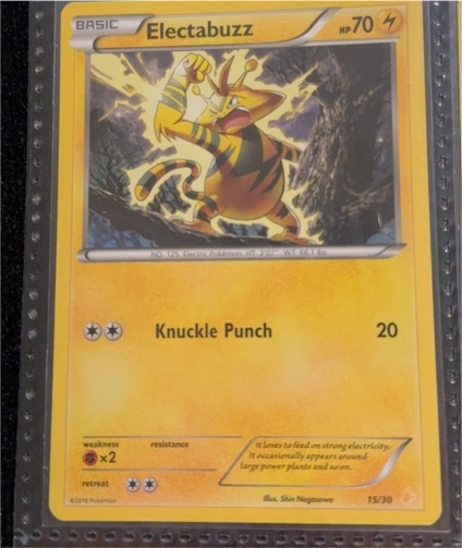 2016 Pokémon #15 Electabuzz XY Trainer Kit: Pikachu Libre & Suicune — front