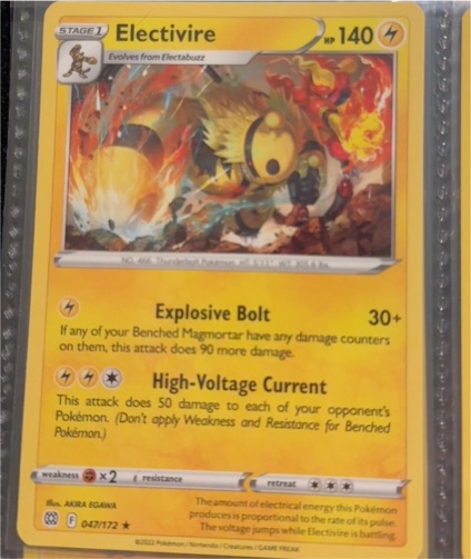 2022 Pokémon Brilliant Stars #47 Electivire — front