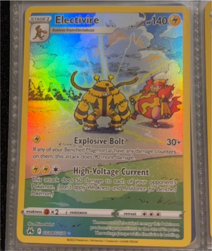 2023 Pokemon Crown Zenith GG08 Electivire — front