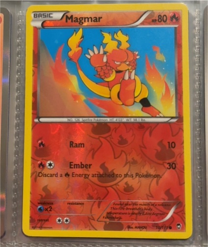 2014 Pokemon Furious Fists #10 Magmar — front