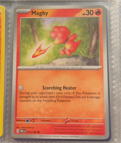 2023 Pokémon SV04: Paradox Rift #019 Magby — front