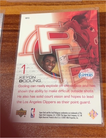 2000-01 Upper Deck Basketball Rookie Focus #RF3 Keyon Dooling — front