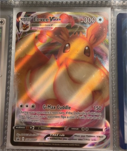 2021 Pokémon TCG SWSH087 Eevee VMAX — front