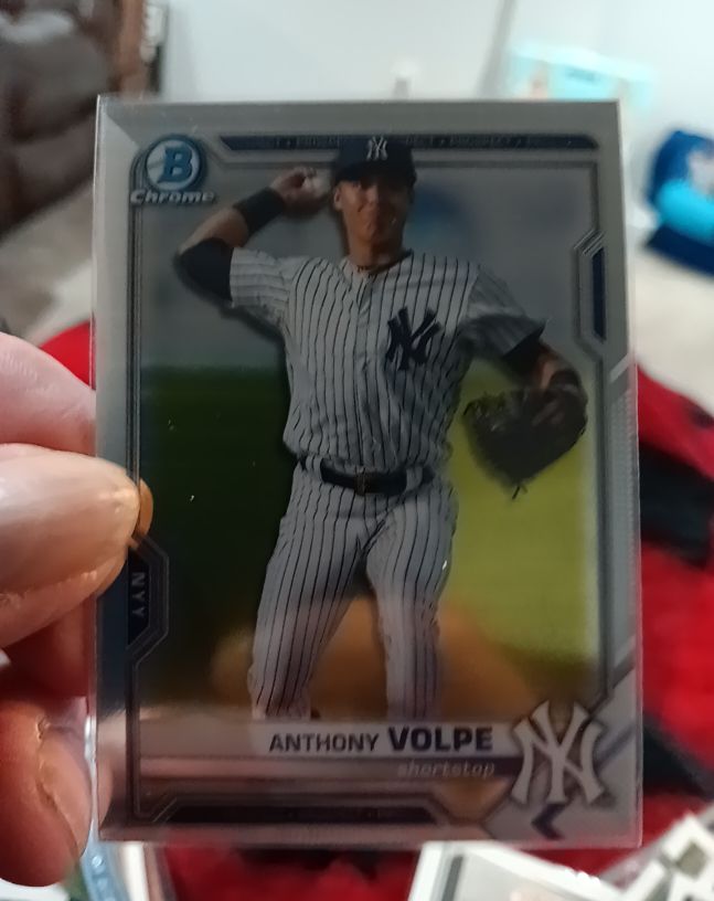 2021 Bowman Chrome Prospects #BCP-85 Anthony Volpe — front