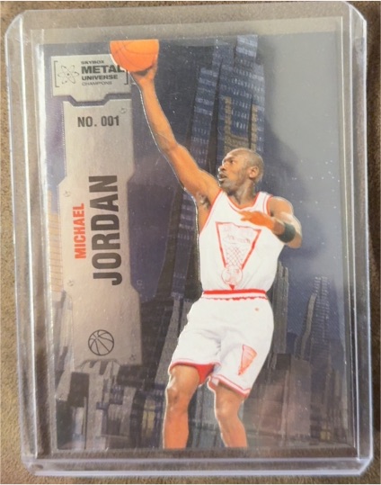 2022 Skybox Metal Universe Champions #001 Michael Jordan — front