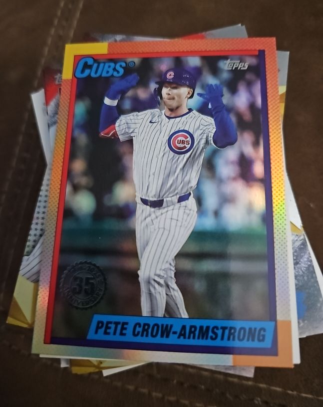 2025 Topps Update #U90-7 Pete Crow-Armstrong 35th Anniversary Foil — front