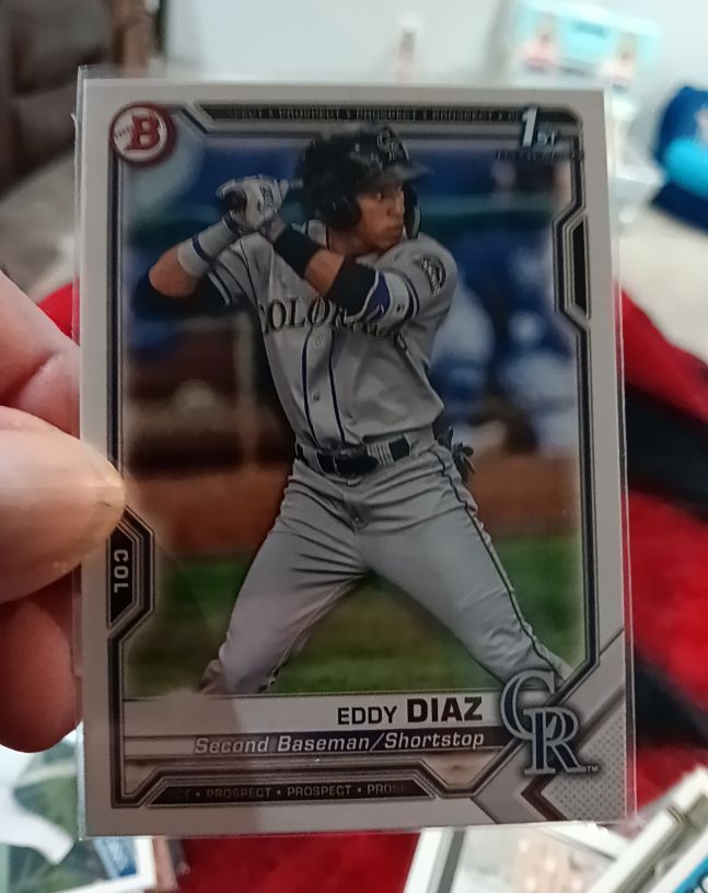 2021 Bowman Prospects #BP-33 Eddy Diaz — front