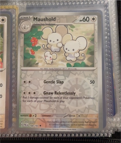 2023 Pokémon SV02: Paldea Evolved #168 Maushold — front