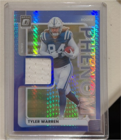2025 Panini Donruss Optic Rookie Phenom #RPBH-TWN Tyler Warren — front