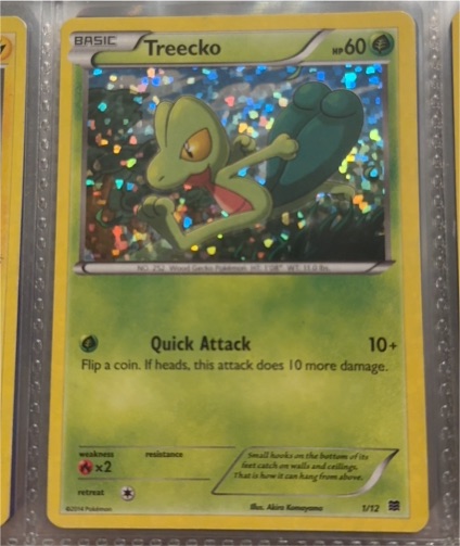 2016 Pokémon McDonald's 25th Anniversary #1 Treecko — front