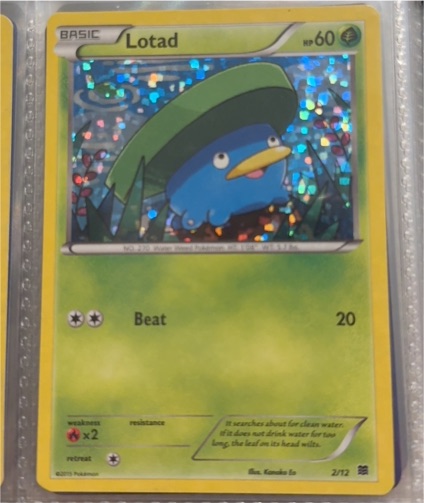 2015 Pokémon #2 Lotad McDonald's Promo — front