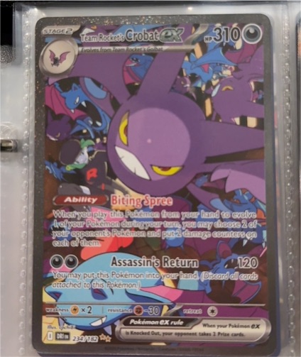 2023 Pokémon TCG SV10: Destined Rivals #234 Crobat EX — front