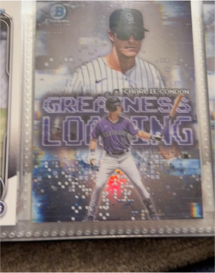 2025 Bowman #GL-7 Charlie Condon Greatness Loading — front