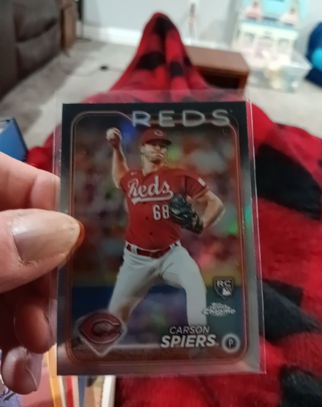 2024 Topps Chrome #167 Carson Spiers RC Cincinnati Reds — front