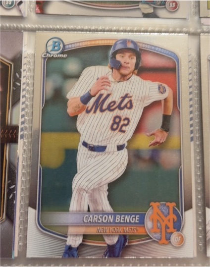 2025 Bowman Chrome Prospects #BCP-108 Carson Benge — front