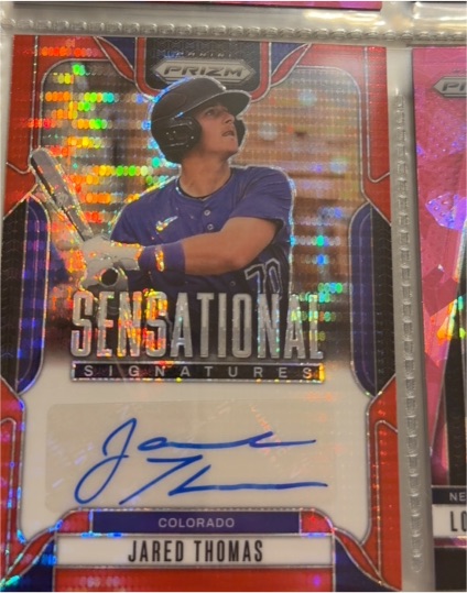 2025 Panini Prizm Sensational Signatures #SS-JT Jared Thomas — front