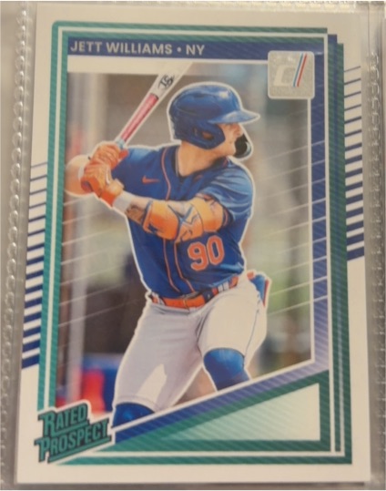 2025 Panini Donruss #167 Jett Williams Rated Prospect New York Mets — front