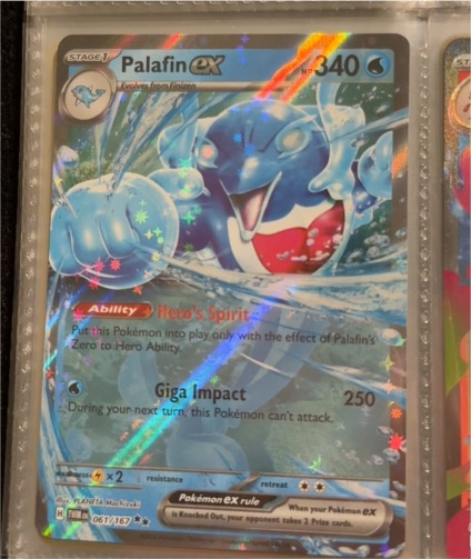 2023 Pokémon TCG Scarlet & Violet Twilight Masquerade #061 Palafin ex — front