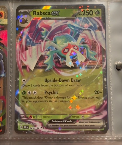 2025 Pokémon TCG Rabsca EX #025/182 — front