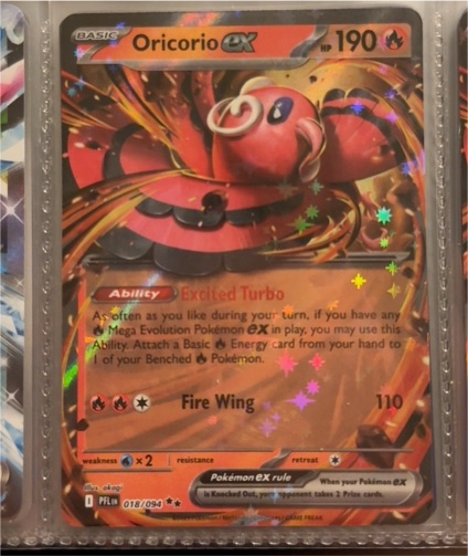 2016 Pokemon TCG Phantasmal Flames #018 Oricorio ex — front