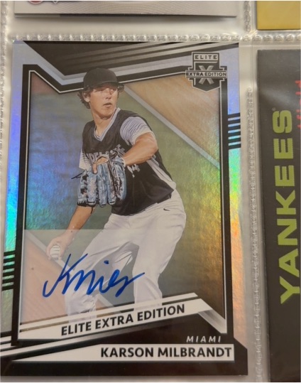 2022 Panini Elite Extra Edition #85 Karson Milbrandt — front