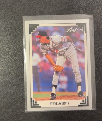 1991 Leaf #510 Steve Avery — front
