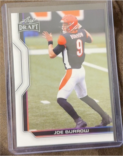 2023 Leaf Draft #B1-3 Joe Burrow — front