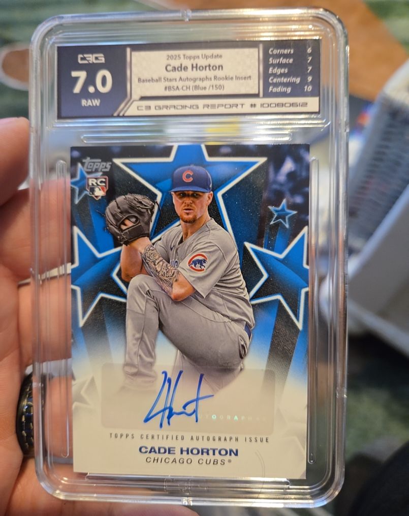 2025 Topps Update Baseball Stars Autograph Rookie Insert #BSA-CH Cade Horton — front