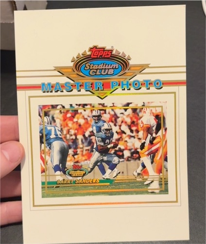 1993 Topps Stadium Club Master Photo #2 Barry Sanders — front